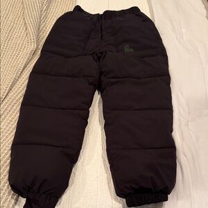 Zara SKI Kids Black Puffer Pants